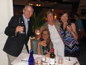 Grahame, me, Dale and Monica at the Mid Ocean Club