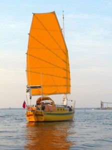 A beautiful new sail