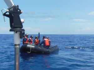 The boarding party after rescue