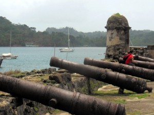 The view from one of the forts